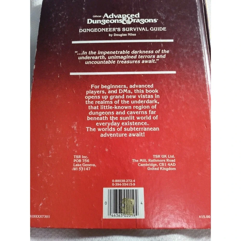 Dungeons and Dragons‎ Survival Guide Advanced 1986 TSR
